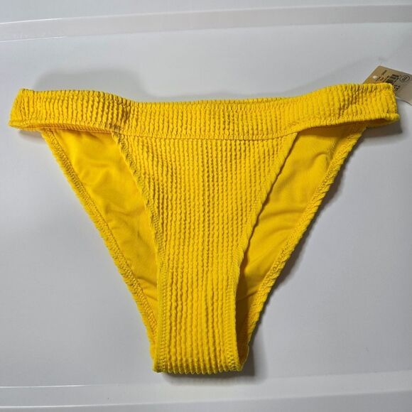 Aerie Yellow Cheeky Bikini Bottom Small - Picture 1 of 5